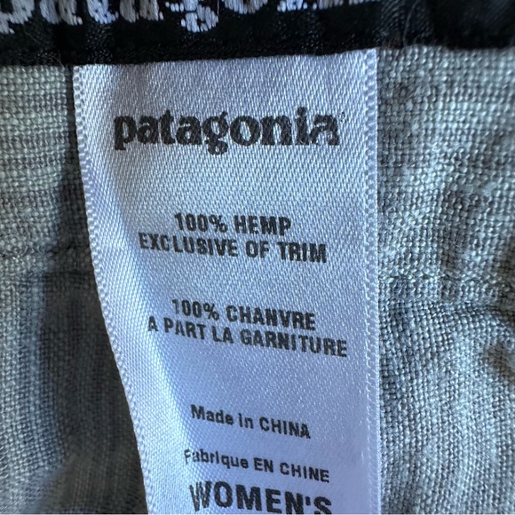 Patagonia Women’s Hemp Cargo Cropped Pants Gray Size 10 Button Fly Utility - Picture 11 of 15